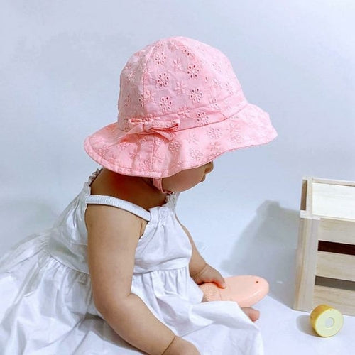 Summer Breathable Baby Sun Hat Cute Flower Baby Girl Beach Hat Outdoor