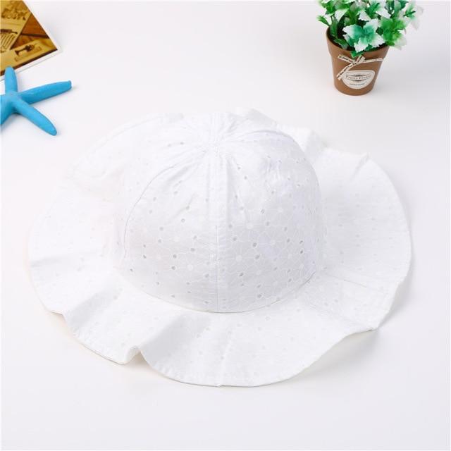 Summer Breathable Baby Sun Hat Cute Flower Baby Girl Beach Hat Outdoor