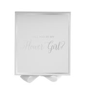 Will You Be My Flower Girl? Proposal Box White -  Border